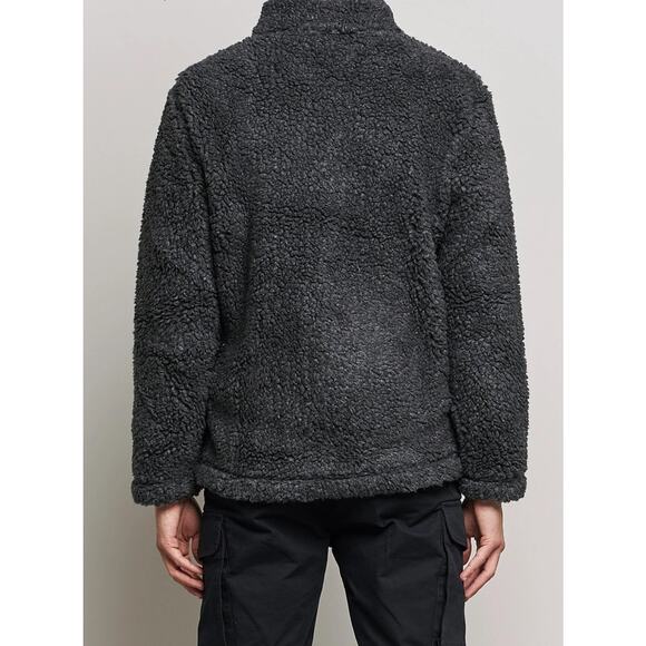 NN07 No Nationality Morten Sherpa Men's Size XXL Wool Fleece Jacket Dark Army - Picture 2 of 10